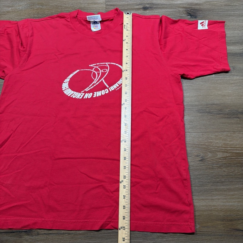 Adidas Vintage 2002 "Come On England" World Cup Korea Japan Soccer TShirt MEDIUM - Picture 8 of 12